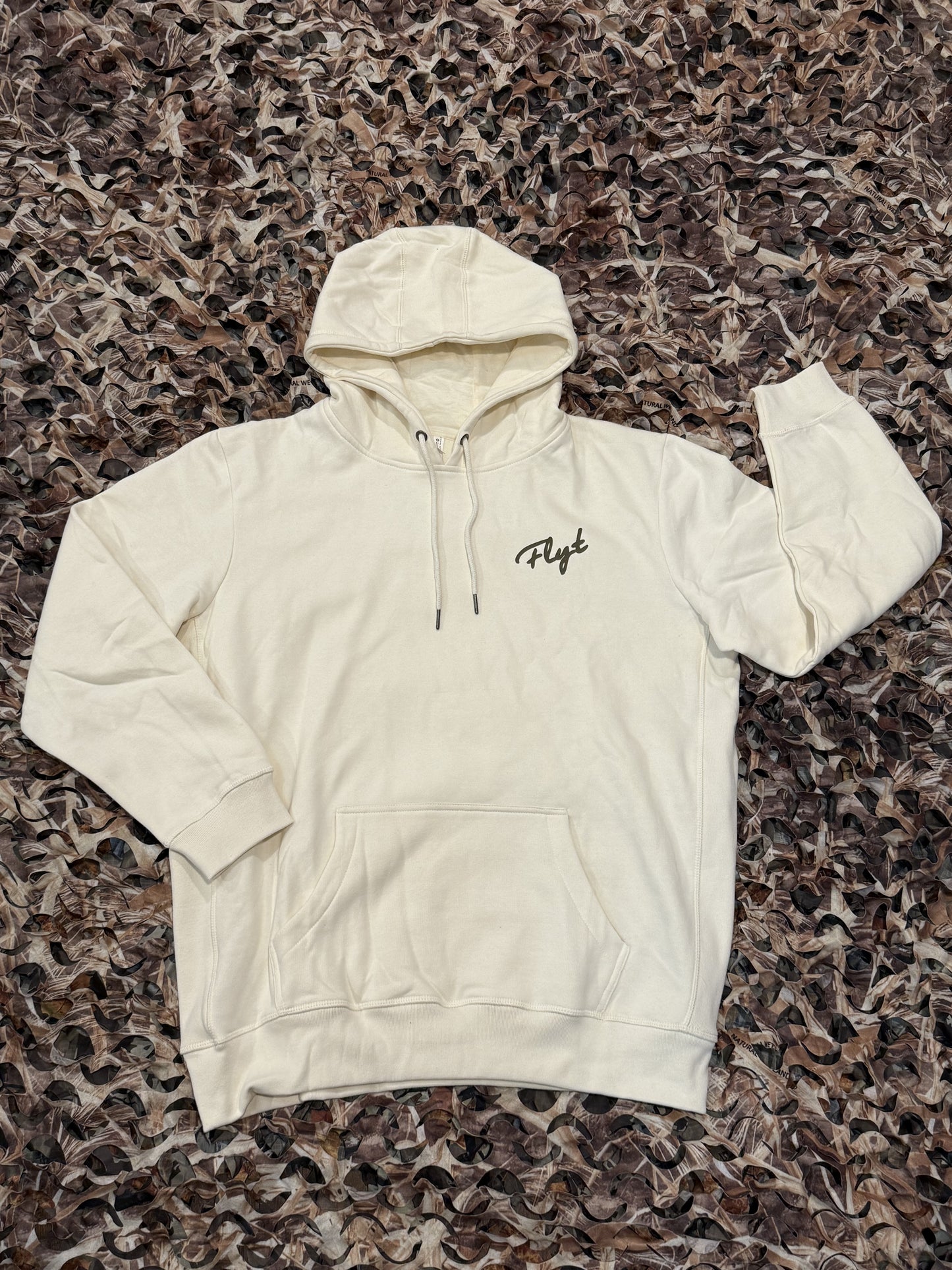 Camo Wood Duck Hoodie White